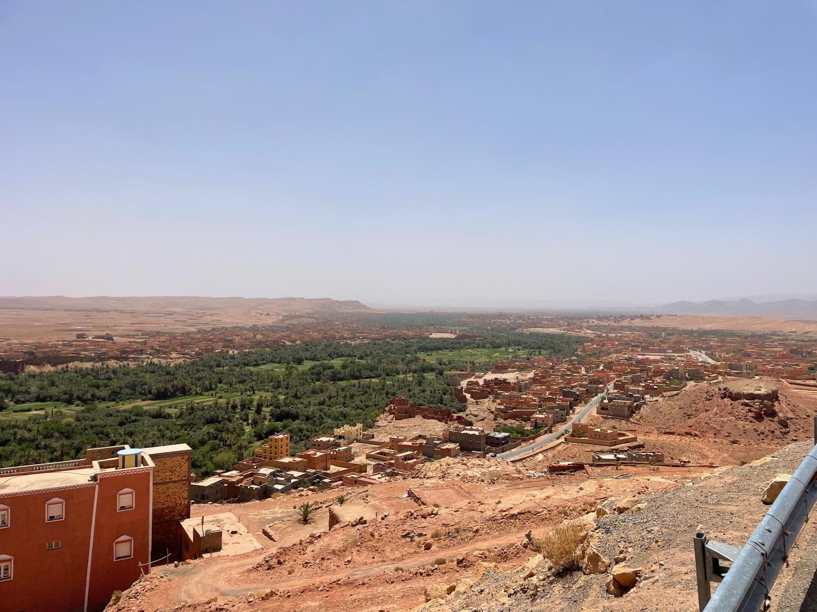 Mountain valley and villages near Asni Morocco